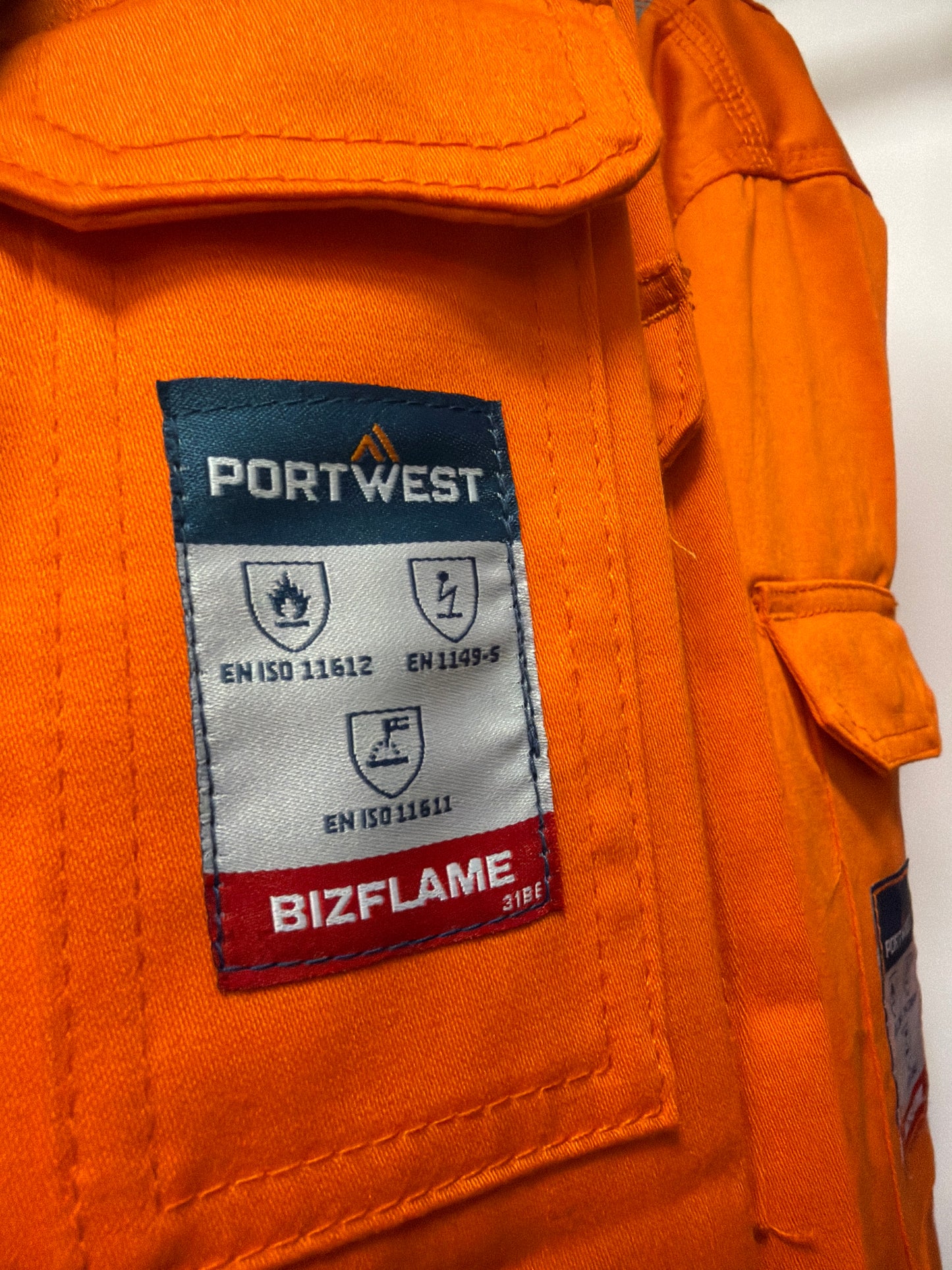 Portwest Lichtgewicht Vlamvertragende Antistatische Overall 280gr Oranje FR28 π₯