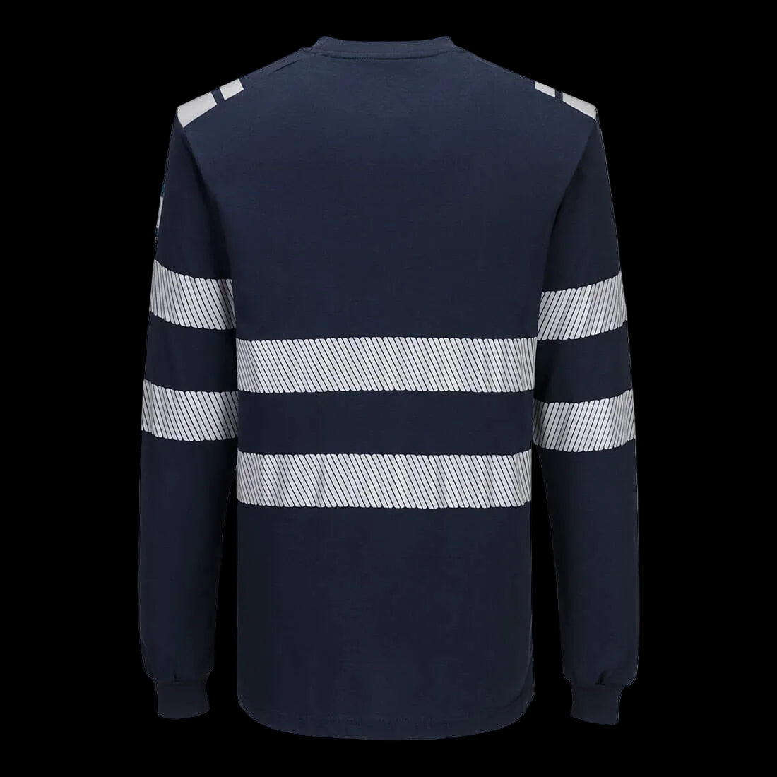 PW3 Modaflame gebreid Hi-Vis FR T-shirt met lange mouwen Marine FR732 π₯