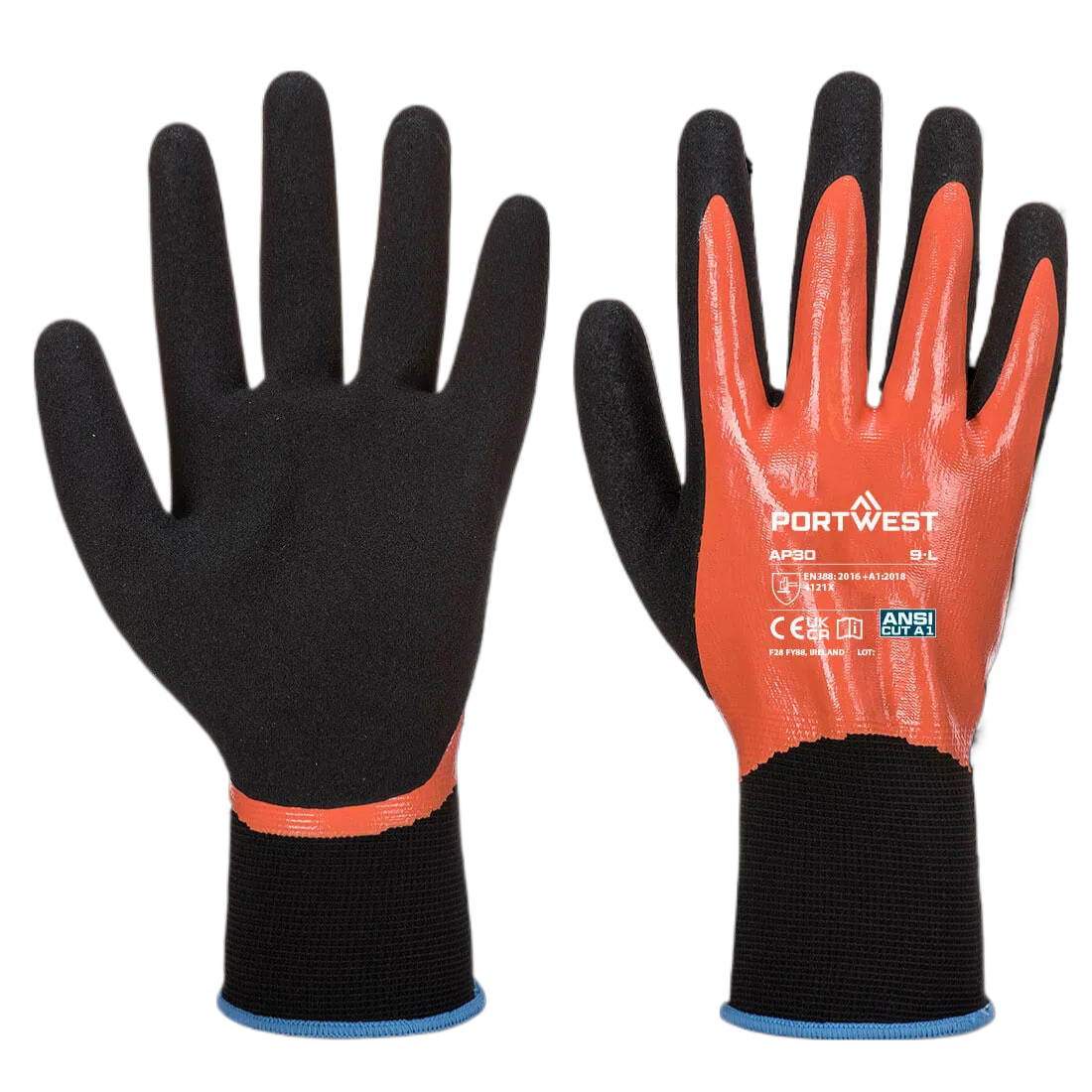 AP30 - Dermi Pro Handschoen Oranje/zwart