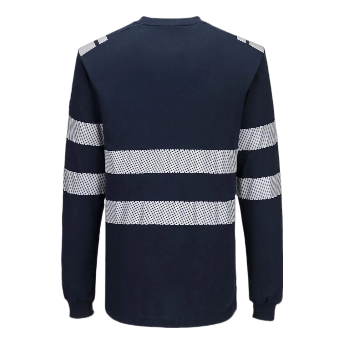 Portwest PW3 Modaflame gebreid Hi-Vis FR T-shirt met lange mouwen Marine FR732 🔥