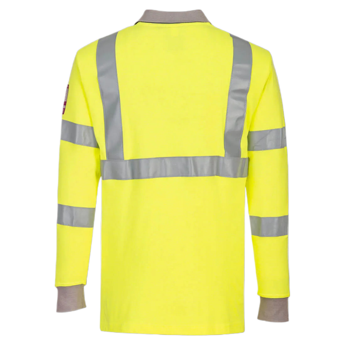 Portwest Vlamvertragende Modaflame Antistatische lange mouw Poloshirt geel FR77 🔥