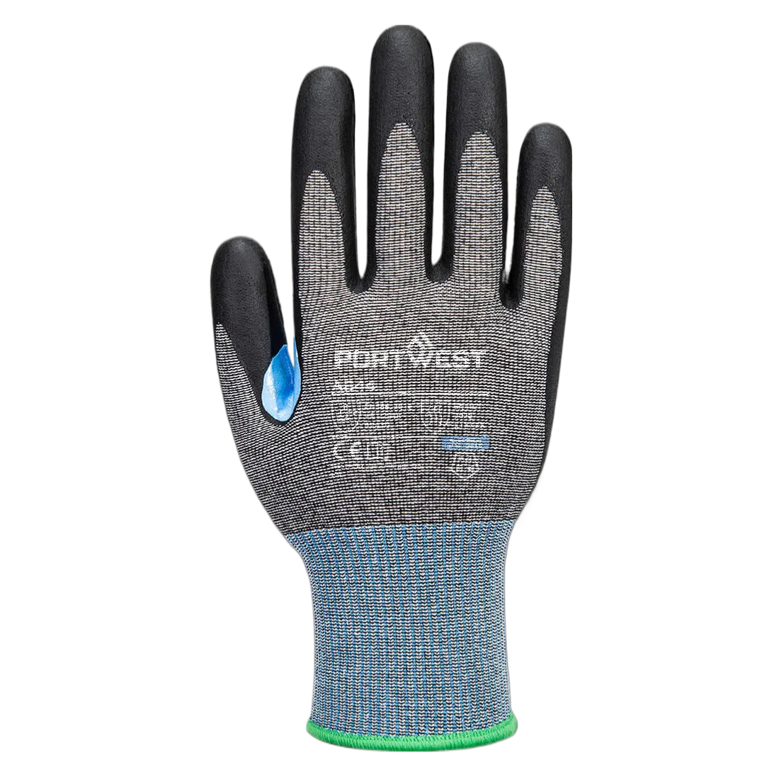 Portwest A644 - CS D15 Nitril Snijbestendige Handschoen Grijs/zwart
