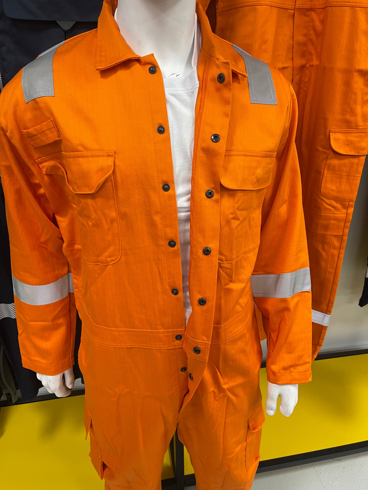 Hydrowear Mierlo Vlamvertragend overall met kniezakken oranje 🔥