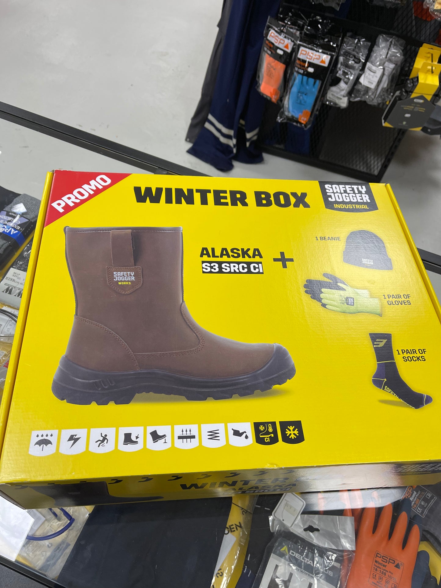 Safety jogger alaska S3 gevoerde werklaars winterbox
