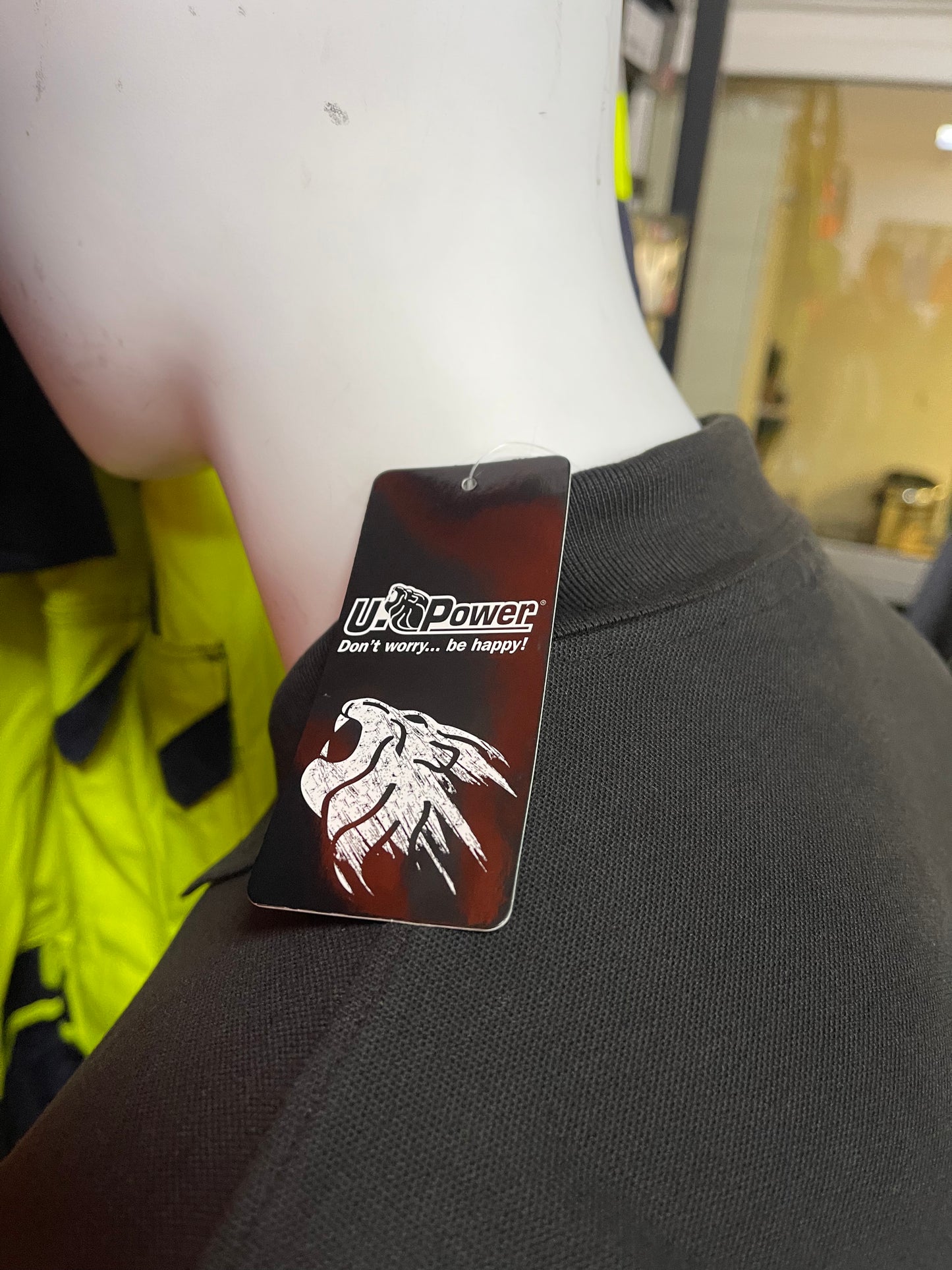 Upower Polo Shirt Tonga Black Carbon