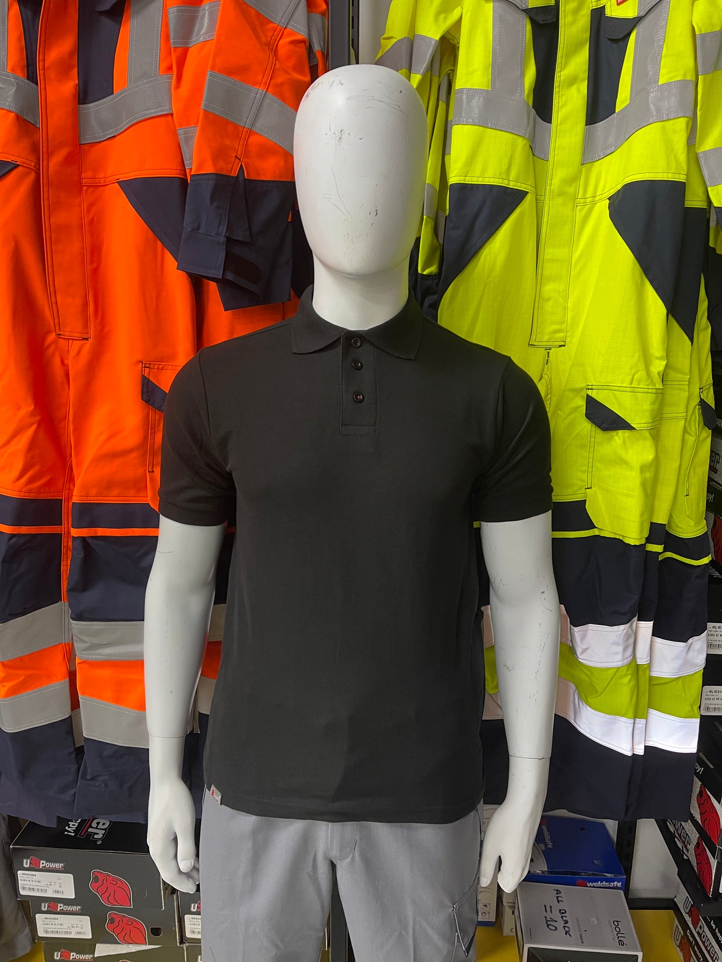 Upower Polo Shirt Gap Black Carbon