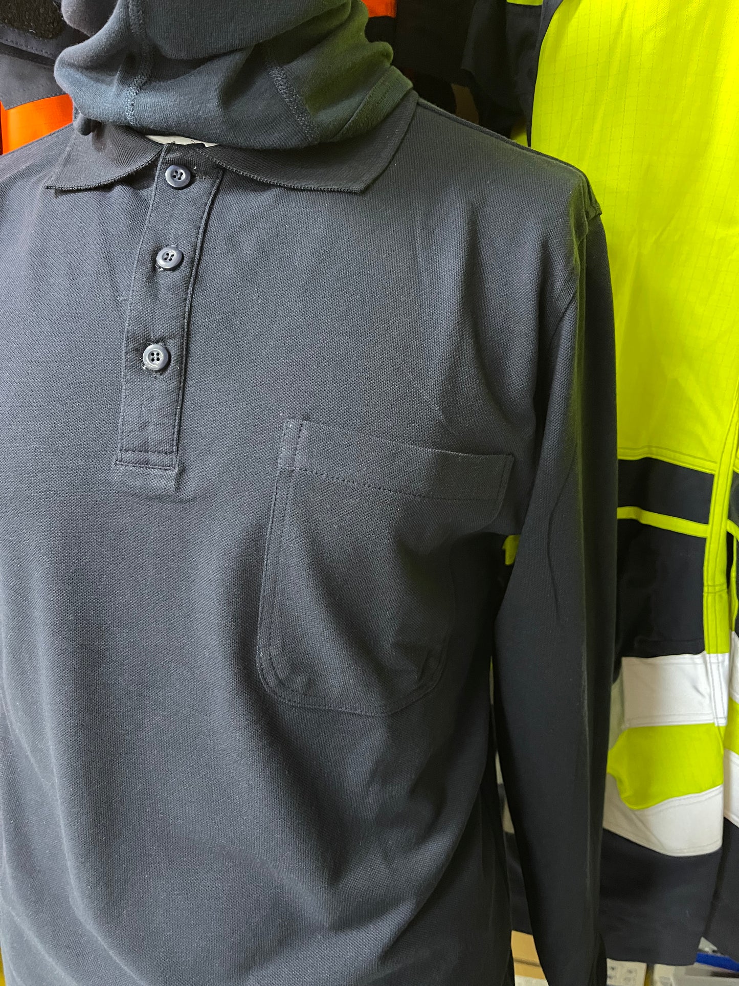 Hydrowear Montreal Vlamvertragende Polo Shirt Marineblauw π₯