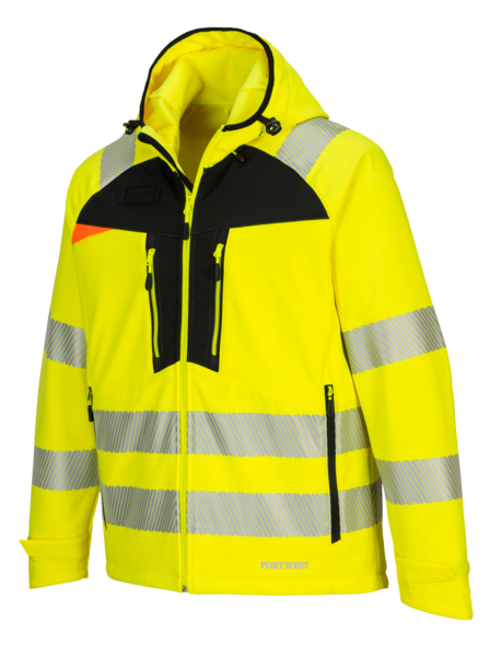 PortWest Hi-Vis Softshell Jacket DX4
