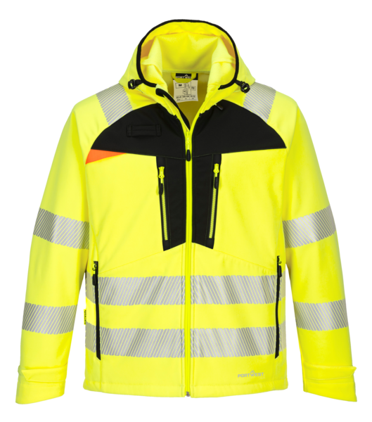 PortWest Hi-Vis Softshell Jacket DX4