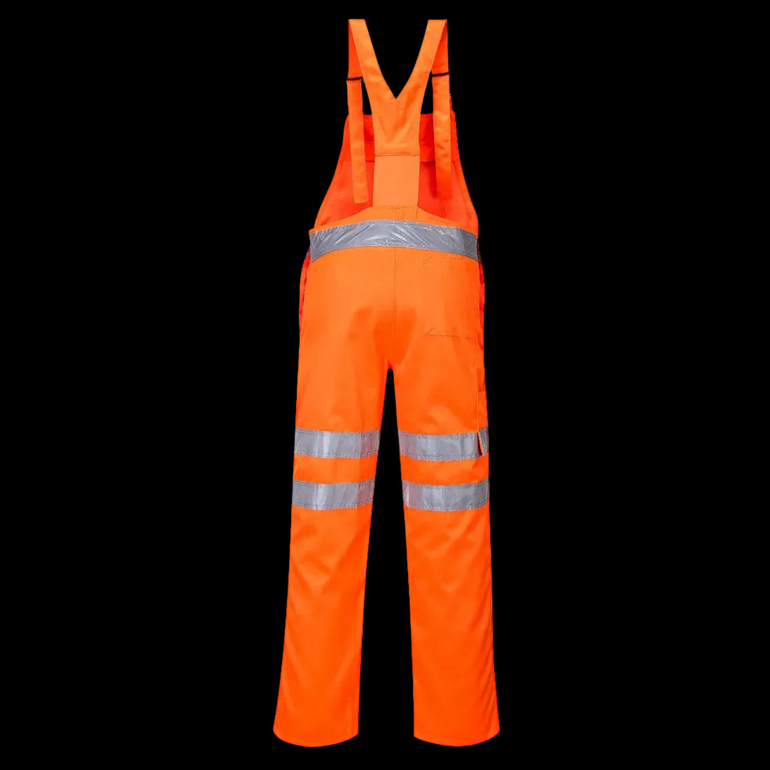 PortWest Hi-Vis Polyester Katoenen Amerikaanse Overall Oranje RT43