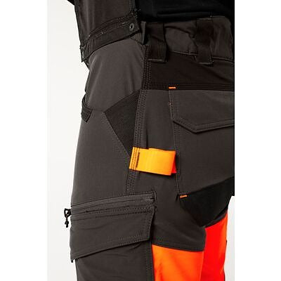 PortWest Hi-Vis StretchBroek Met Afneembare Holsterzak EV442