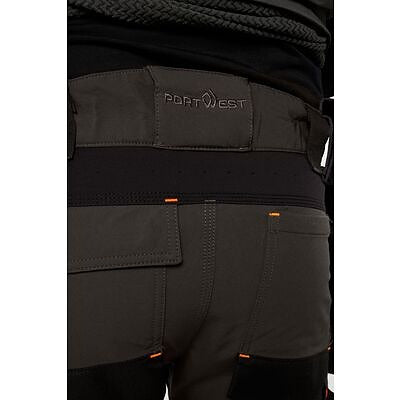 PortWest Hi-Vis StretchBroek Met Afneembare Holsterzak EV442