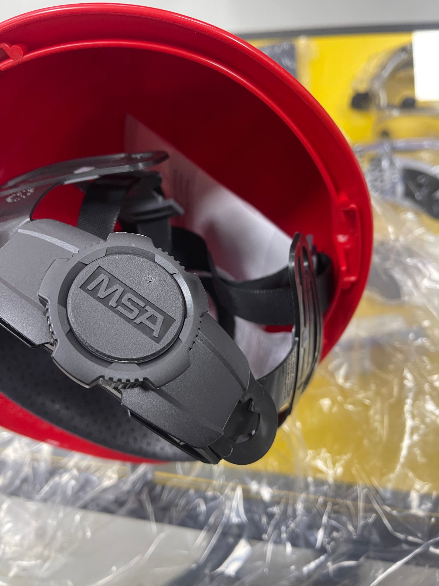 Msa helm v-gard draaiknop rood