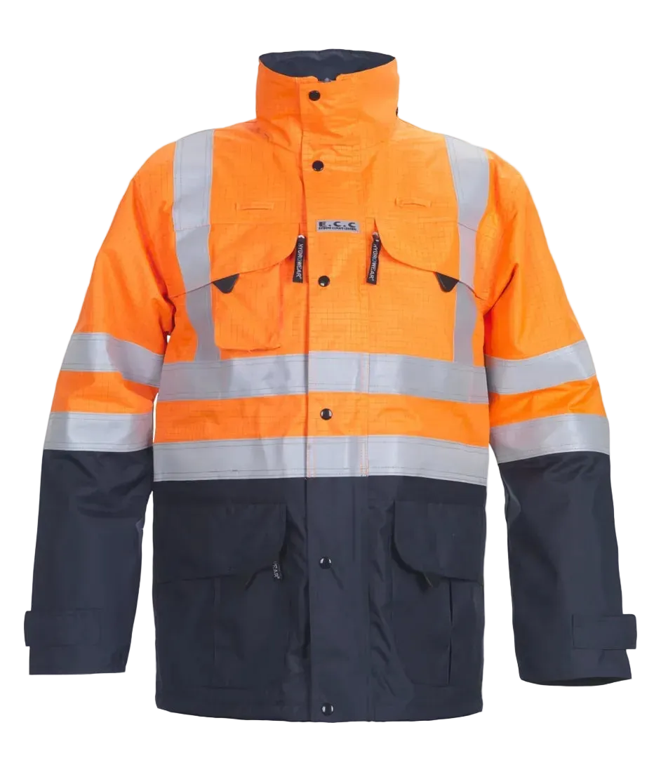 Hydrowear Multinorm Parka Werkjas Miramas Fluor Oranje- Marine 🔥