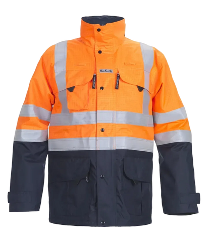 Hydrowear Multinorm Parka Werkjas Miramas Fluor Oranje- Marine 🔥