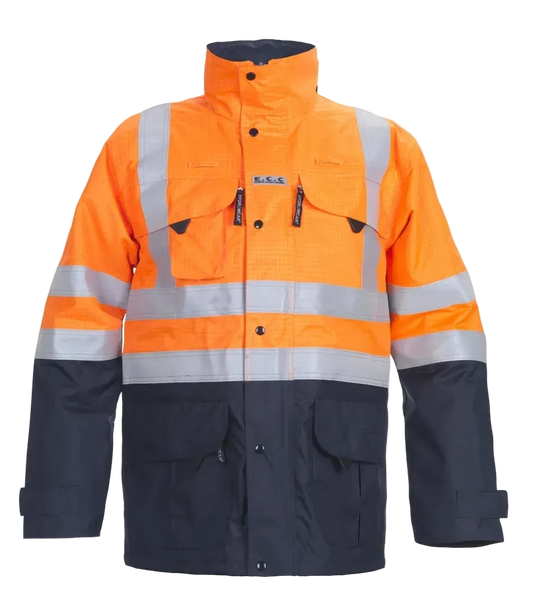Hydrowear Multinorm Parka Werkjas Miramas Fluor Oranje- Marine 🔥