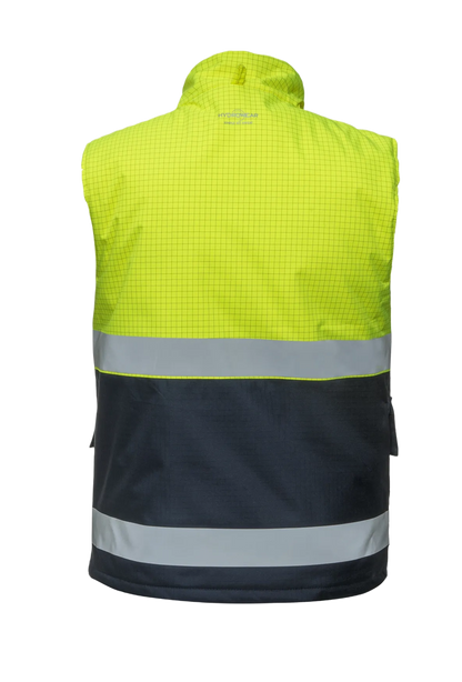 Bodywarmer Multinorm Metz Fluor Geel - Marine 🔥