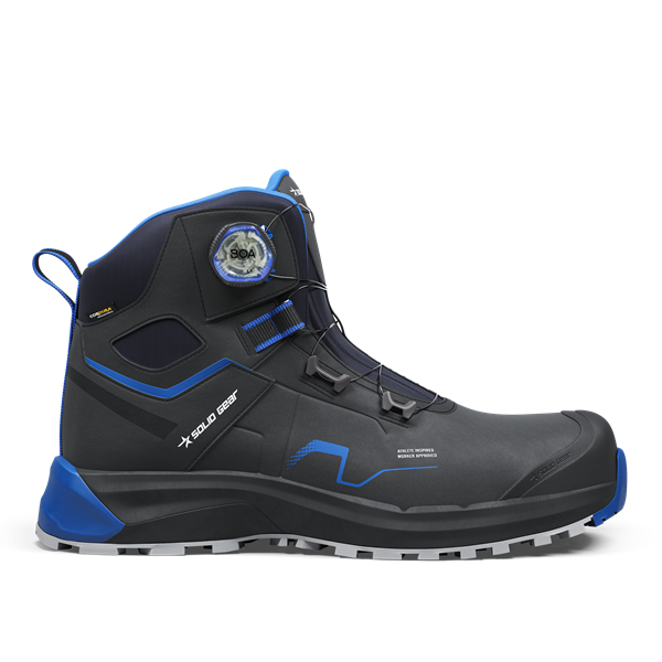 Solid Gear Sonar Midden Zwart/Blauw Werkschoen
