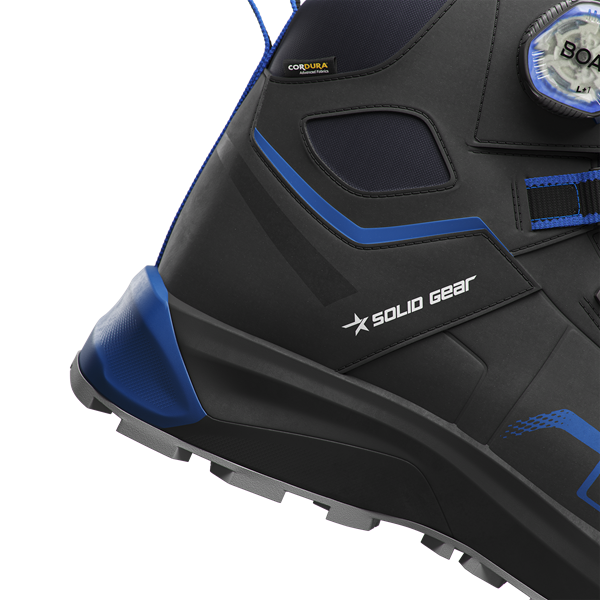 Solid Gear Sonar Midden Zwart/Blauw Werkschoen