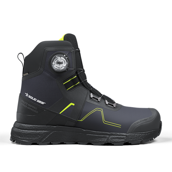 Solid Gear Revolution 2 GTX Mid Zwart/Groen S7S Werkschoen