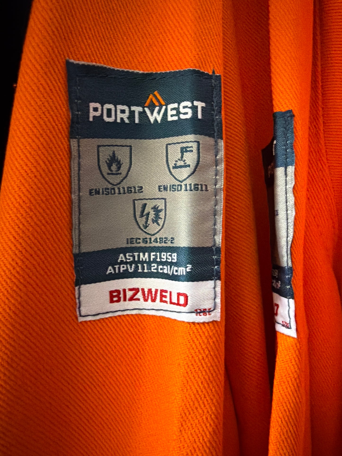 Portwest Bizweld Work FR Klassieke Overall Oranje BZ506 🔥