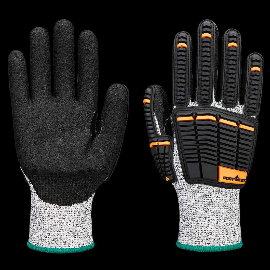 A718 - Impact C13 Nitril foam Handschoen Grijs/zwart