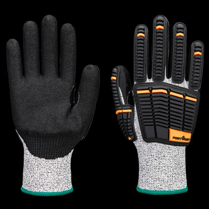 A718 - Impact C13 Nitril foam Handschoen Grijs/zwart