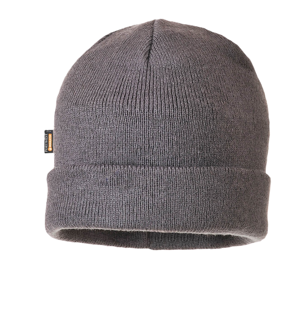 B013 - Isolerende gebreide muts Grijs