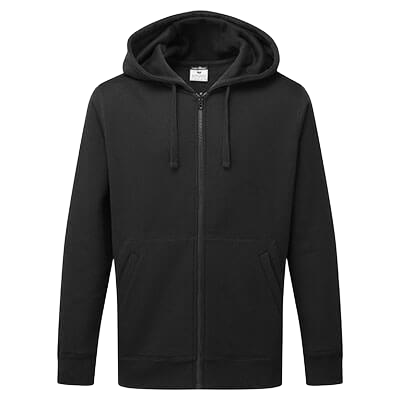 PortWest Hoodie Met Rits Zwart B312