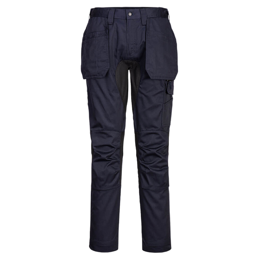 PortWest Stretch Panel Holster Trousers Navy CD883