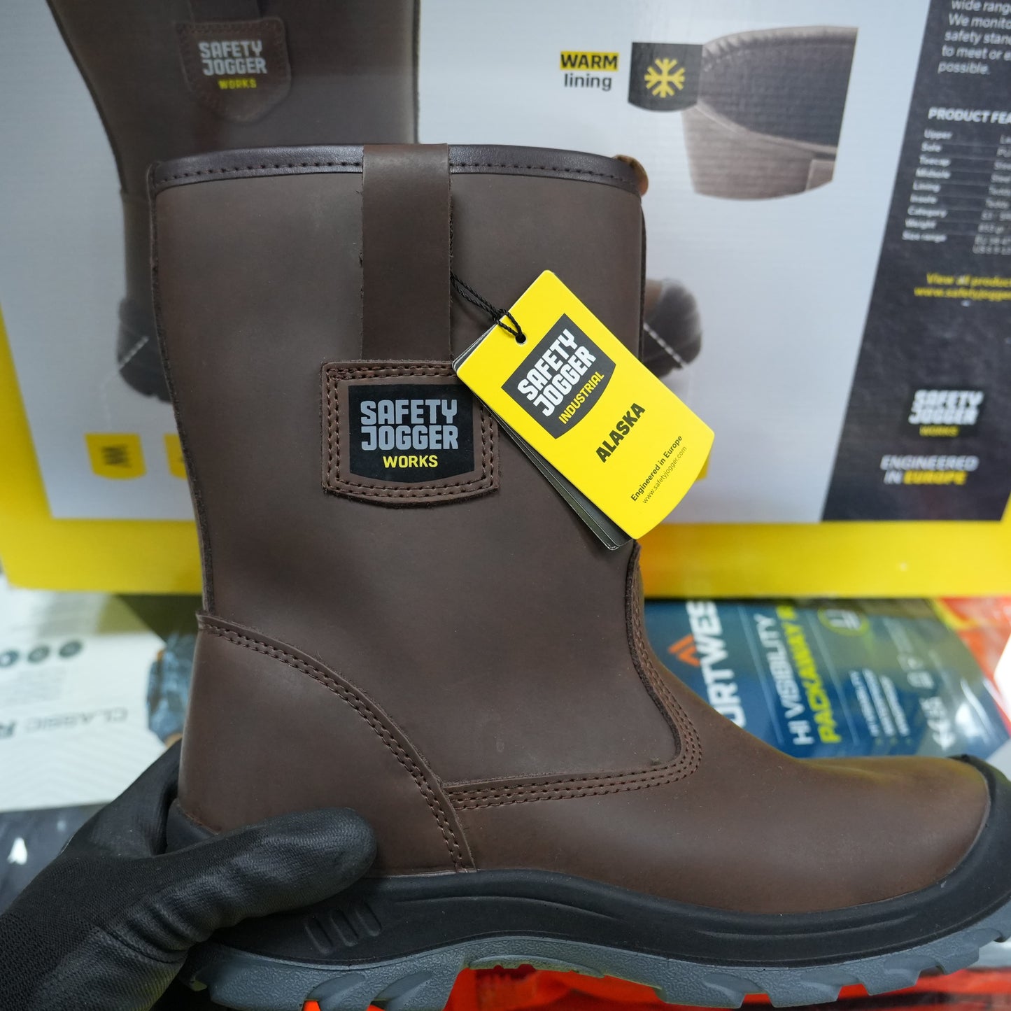 Safety jogger alaska S3 gevoerde werklaars winterbox
