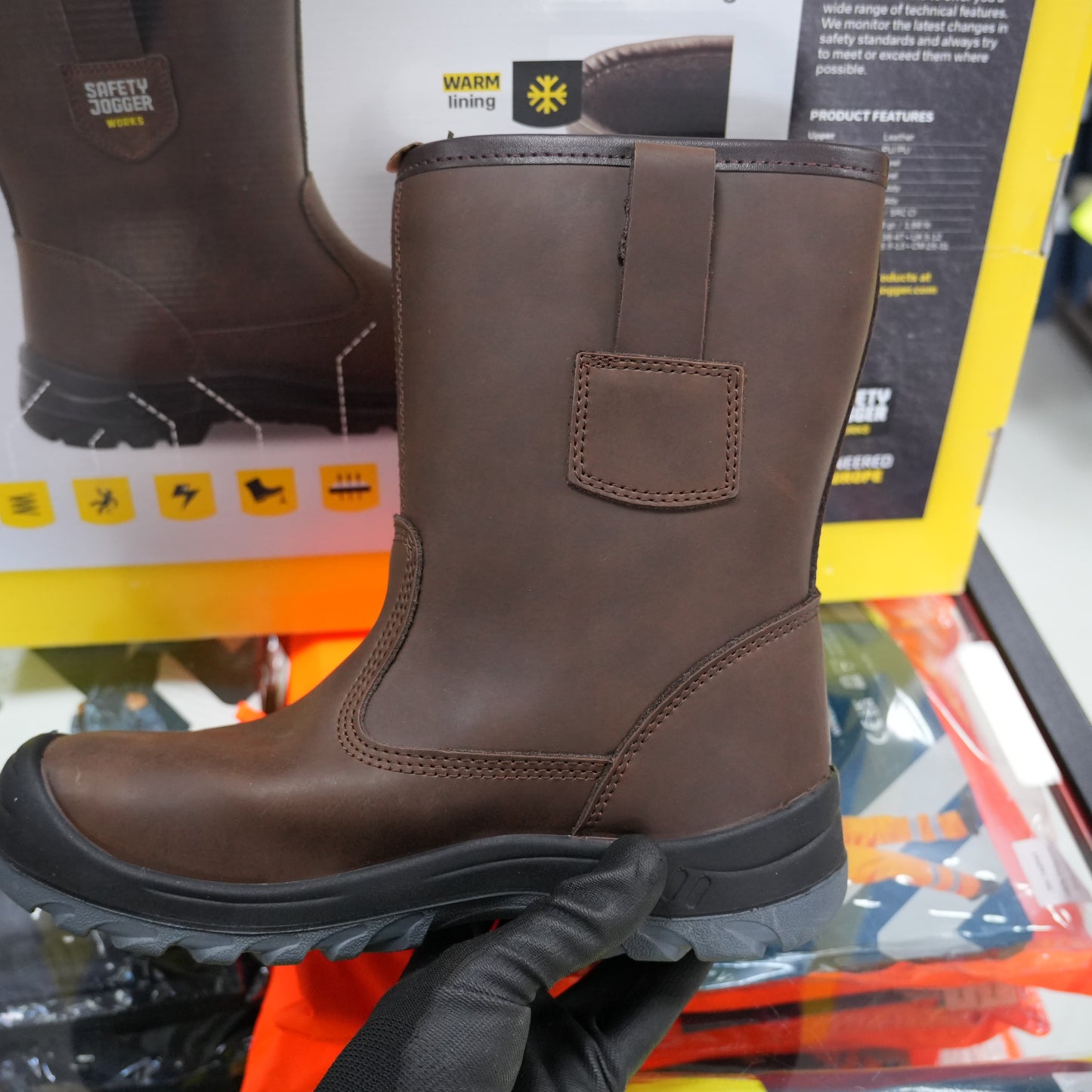 Safety jogger alaska S3 gevoerde werklaars winterbox