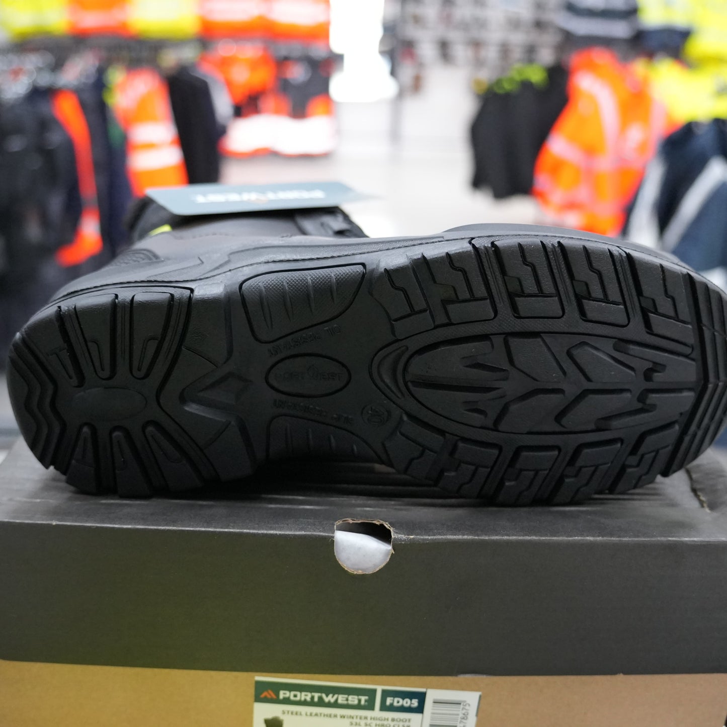 Portwest Winterlaars Stalen Lederen  S3L SC HRO CI SR Zwart FD05
