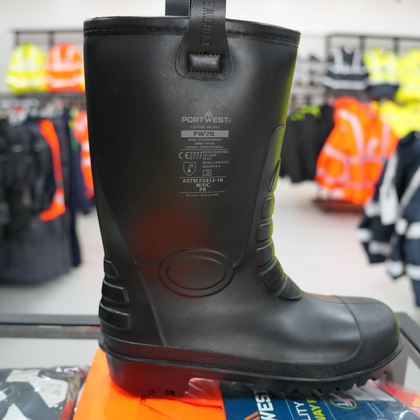 Portwest Neptune Rigger Laars S5 CI FW75 - Zwart