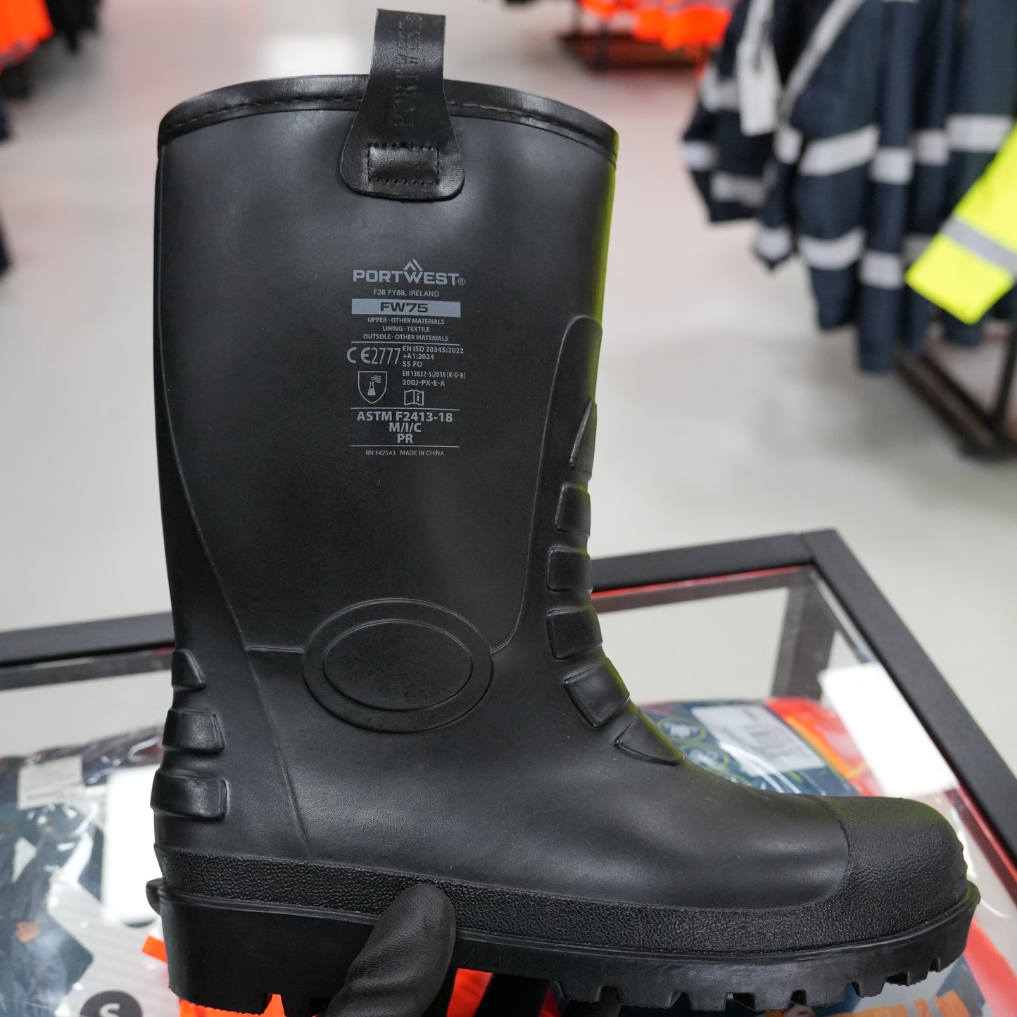 Portwest Neptune Rigger Laars S5 CI FW75 - Zwart