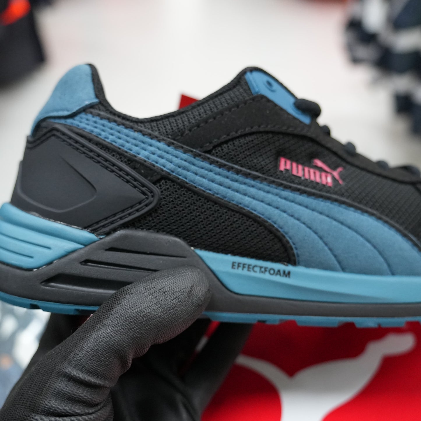 Puma FRONTSIDE BLK/BLUE LOW S1PS Werkschoen ESD FO HRO SR