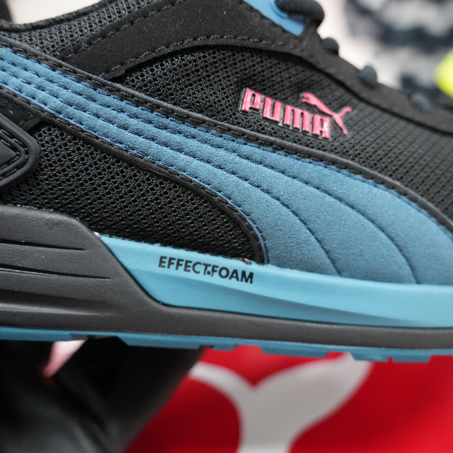 Puma FRONTSIDE BLK/BLUE LOW S1PS Werkschoen ESD FO HRO SR