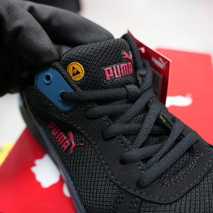 Puma FRONTSIDE BLK/BLUE LOW S1PS Werkschoen ESD FO HRO SR