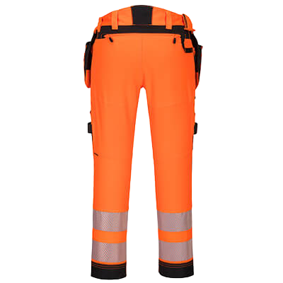 PortWest -Hi-Vis Stretch Broek Met Afneembare Holsterzakken DX442