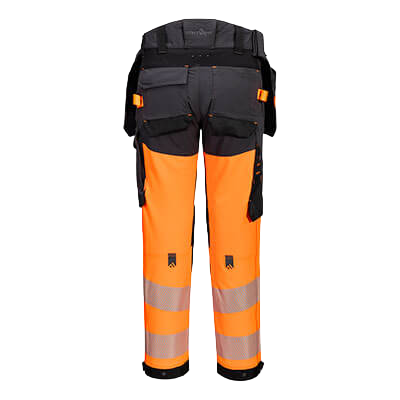PortWest Hi-Vis StretchBroek Met Afneembare Holsterzak EV442