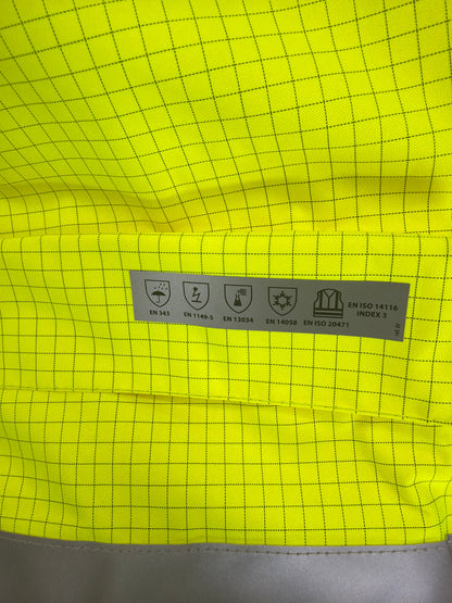 PortWest Bizflame Regen Hi-Vis Vlamvertragende Geel WerkJas S778 🔥