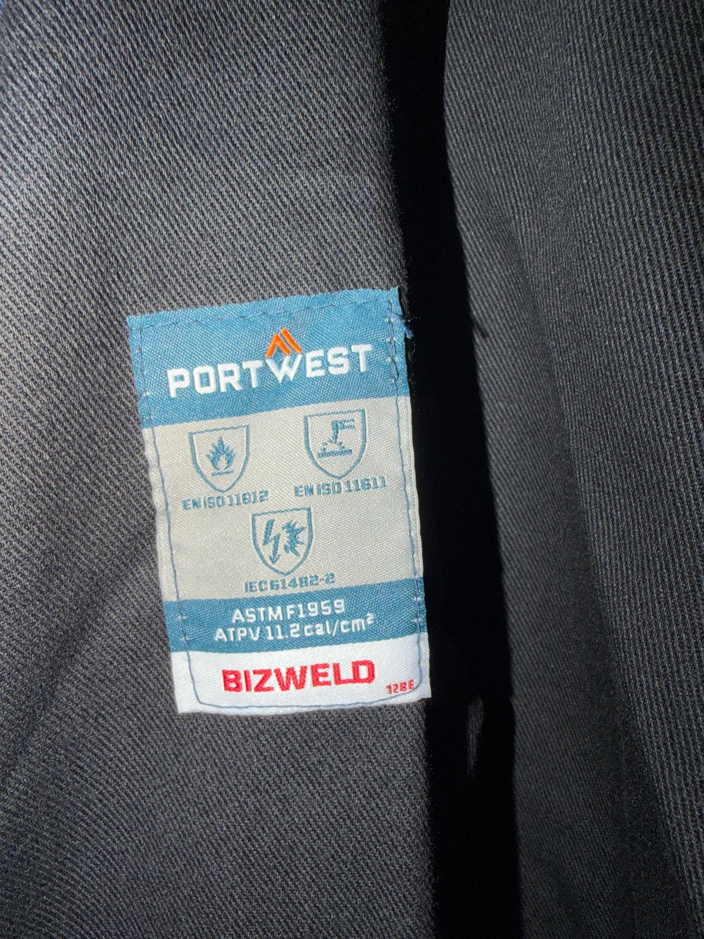 Portwest Bizweld Vlamvertragende Overall Zwart BIZ1 🔥