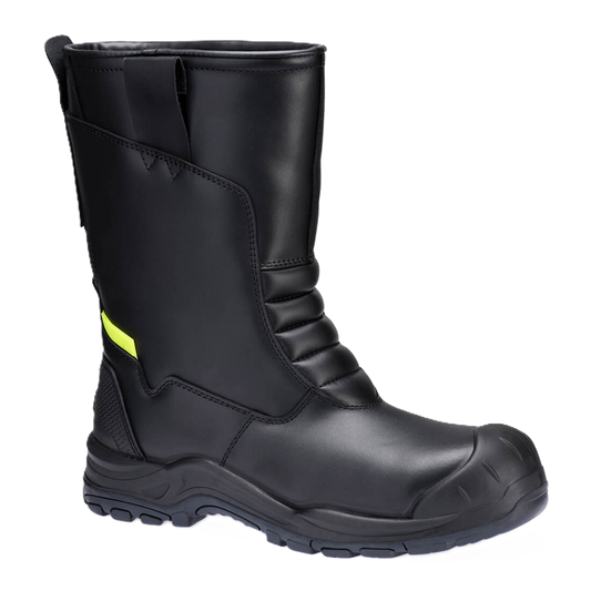 Winterlaars Stalen Lederen S3L SC HRO CI SR Zwart FD07