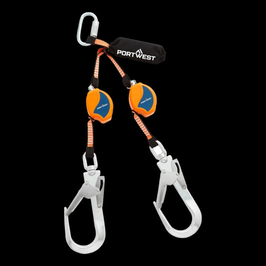 FP81 - 2.5m Self Retract Lifeline 140kg Zwart/Oranje