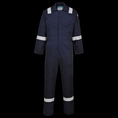Portwest Lichtgewicht Vlamvertragende Antistatische Overall 280gr Marine FR28 🔥