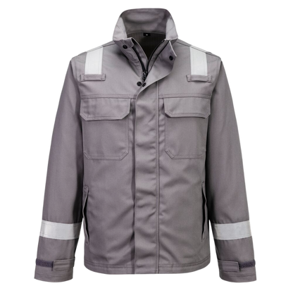 FR609 - Vlamvertragend Chemicaliënwerend Jack Grijs