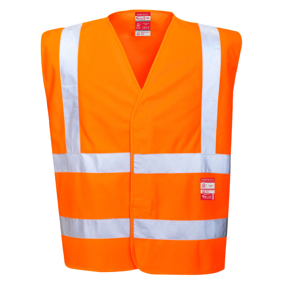 PortWest Hi-Vis Vest  Vlamvertragende FR75 🔥