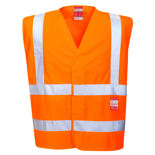 PortWest Hi-Vis Vest  Vlamvertragende FR75 🔥