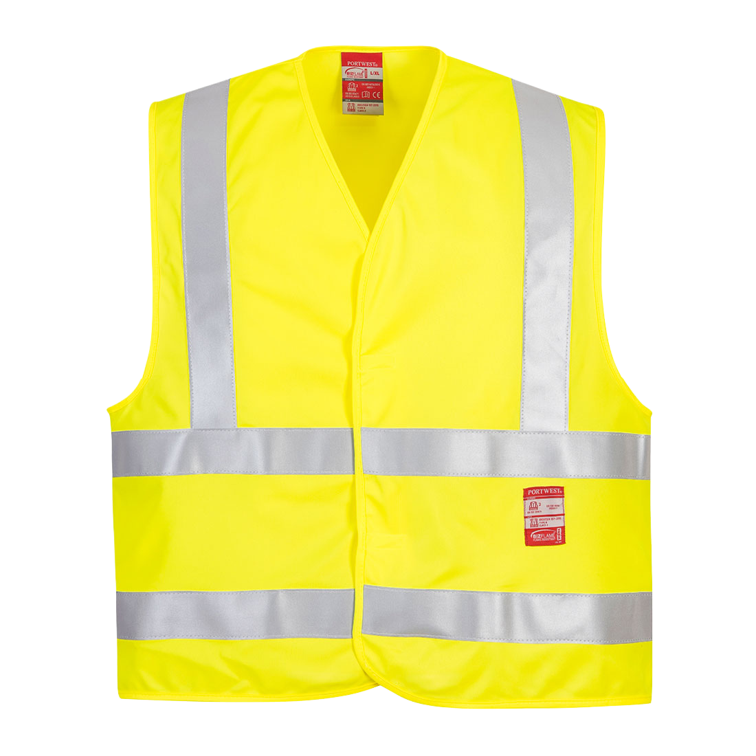 Hi-Vis Vest - Vlamvertragend Geel FR75 🔥