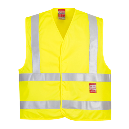 Hi-Vis Vest - Vlamvertragend Geel FR75 🔥